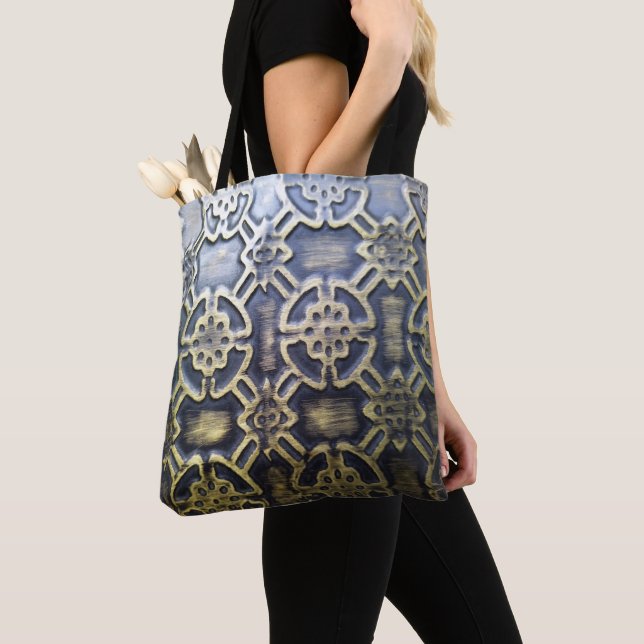Modern abstract African pattern Tote Bag (Close Up)
