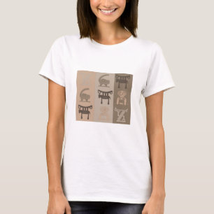 Modern abstract African symbol and motifs art T-Shirt