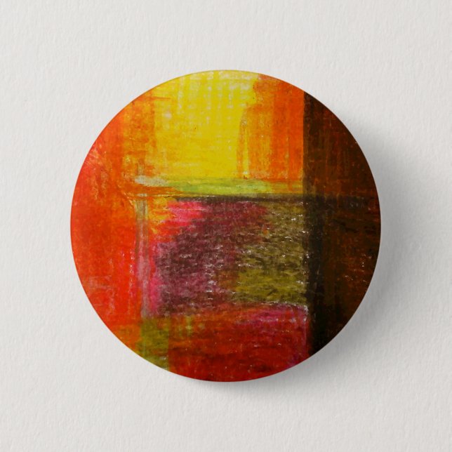 Modern Abstract Art 6 Cm Round Badge (Front)
