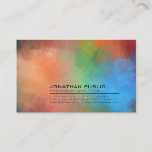Modern Abstract Art Background Professional Plain Business Card