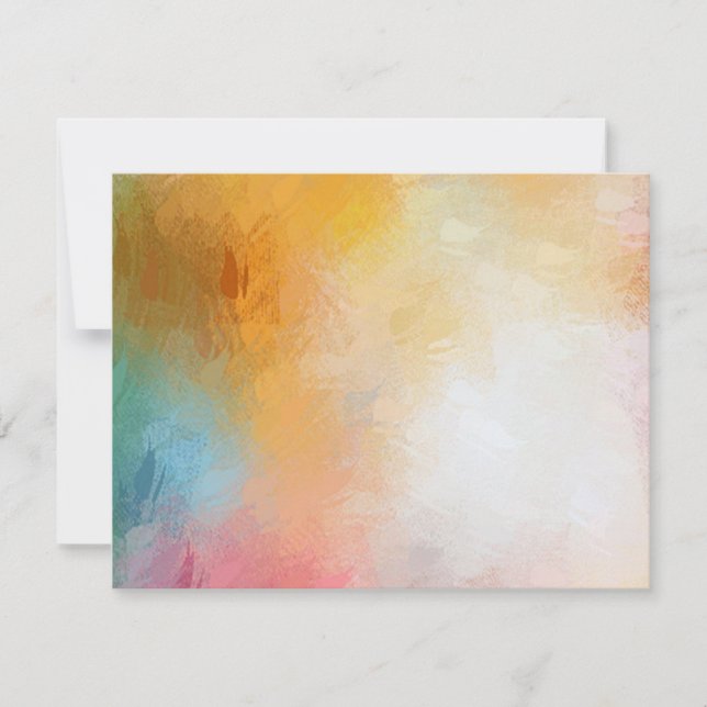 Modern Abstract Art Blank Colourful Template (Front)