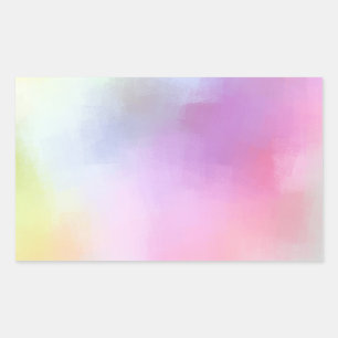 Modern Abstract Art Blank Colourful Template Rectangular Sticker