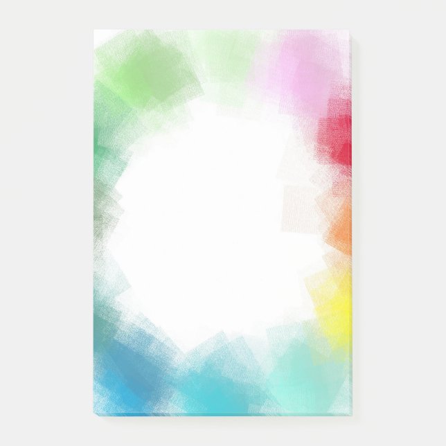 Modern Abstract Art Blank Elegant Template Post-it Notes (Front)