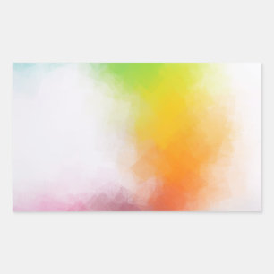 Modern Abstract Art Blank Template Colourful Trend Rectangular Sticker