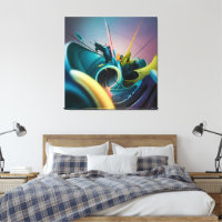  Modern Abstract Art-Burst of Infinite Energy ⚡🌈