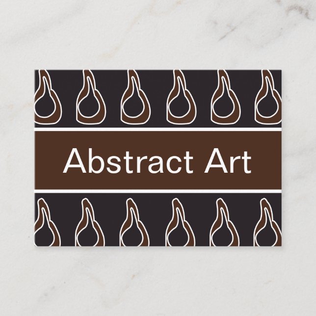 Modern Abstract Art  Business Card (Front)