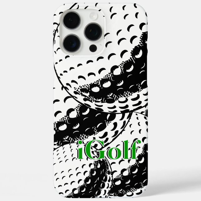 Modern Abstract Art Collage Pattern iGolf Case-Mate iPhone Case (Back)