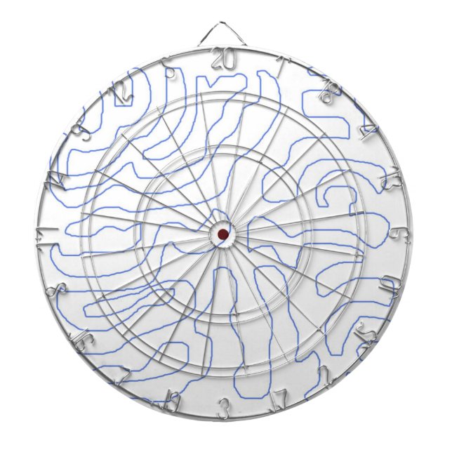 modern abstract art dartboard (Front)