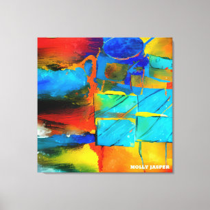 Modern Abstract Art Elegant Geometric Canvas Print