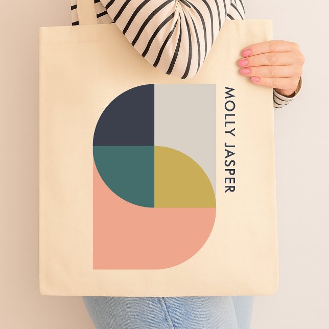Modern Abstract Art Elegant Geometric Minimalist Tote Bag (Creator Uploaded)