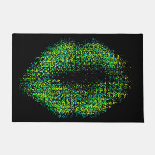 Modern Abstract Art Lips #12 Doormat