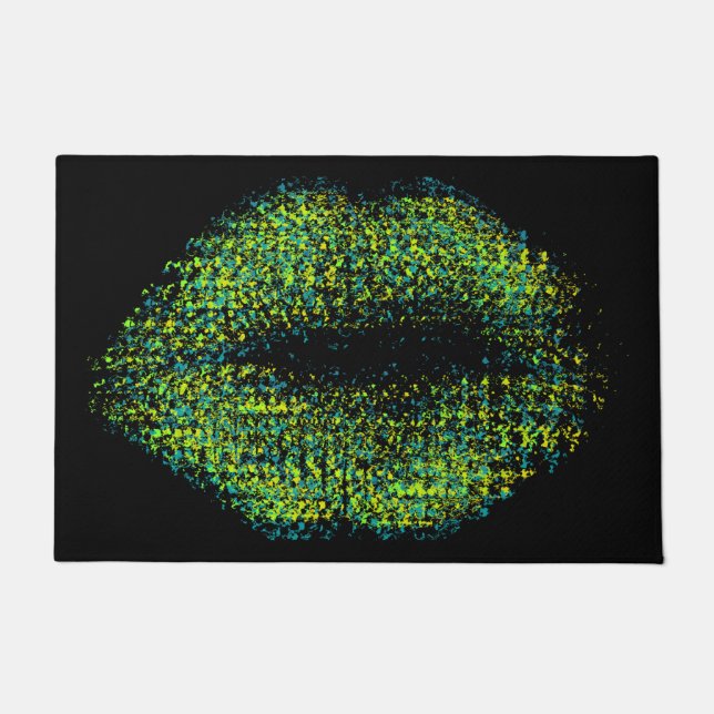 Modern Abstract Art Lips #12 Doormat (Front)