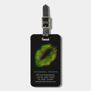 Modern Abstract Art Lips #13 Luggage Tag