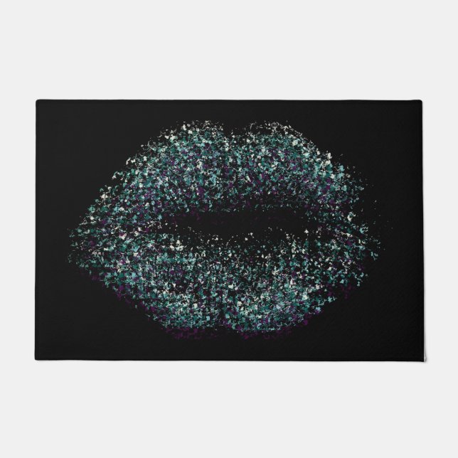 Modern Abstract Art Lips #23 Doormat (Front)