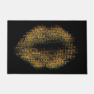 Modern Abstract Art Lips #26 Doormat