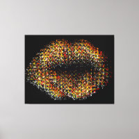 Modern Abstract Art Lips #34