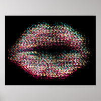 Modern Abstract Art Lips #52