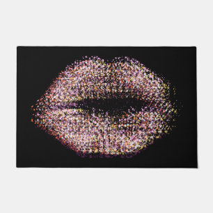 Modern Abstract Art Lips #53 Doormat