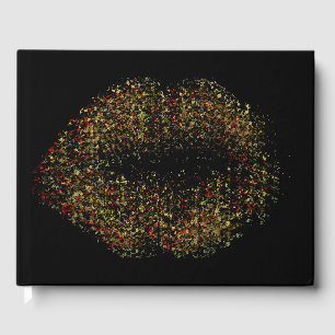 Modern Abstract Art Lips #6 Guest Book