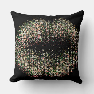 Modern Abstract Art Lips #9 Cushion