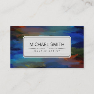 Modern Abstract Art Makeup Artist #99 Business Card