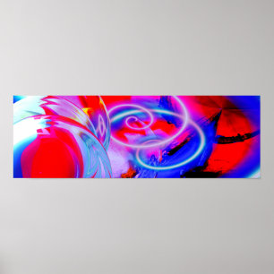 Modern Abstract Art Panoramic Poster