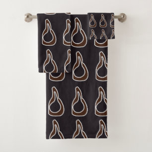 Modern Abstract Art Pattern Bath Towel Set