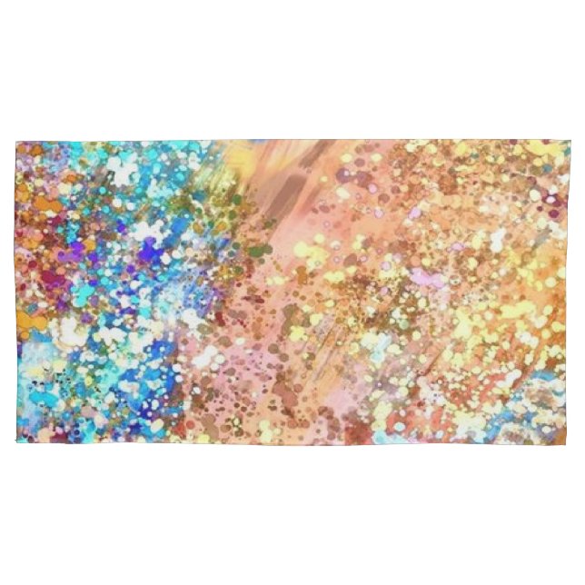 Modern Abstract Art Pillowcase (Front-Left)