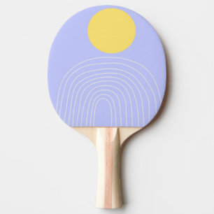 modern abstract art ping pong paddle