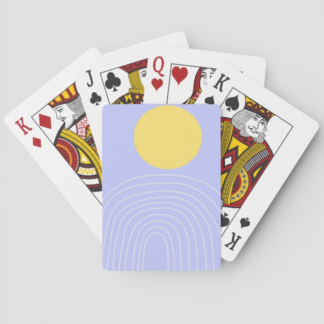 modern abstract art playing cards (Back)