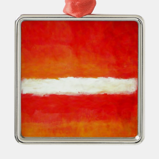 Modern Abstract Art - Rothko Style Metal Tree Decoration (Front)