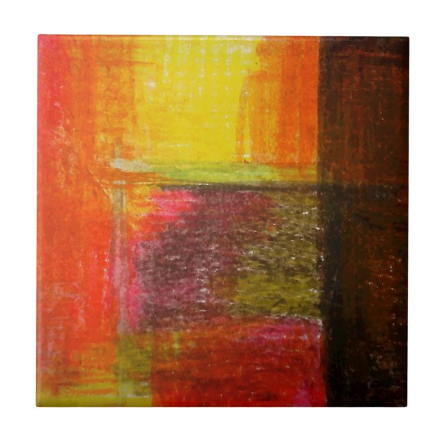 Modern Abstract Art Tile (Front)