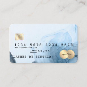 Modern Abstract Art Watercolor Credit Card Style