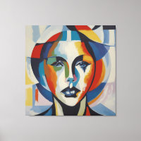 Modern abstract art Woman face
