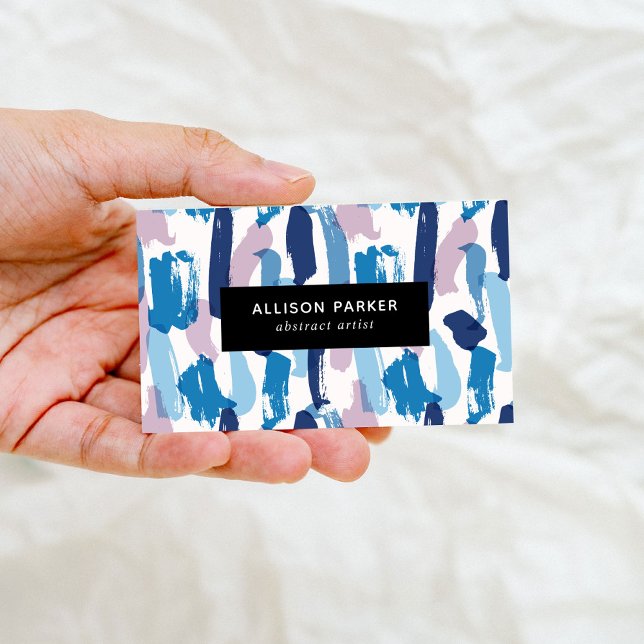 Modern Abstract Artist Business Card (Creator Uploaded)