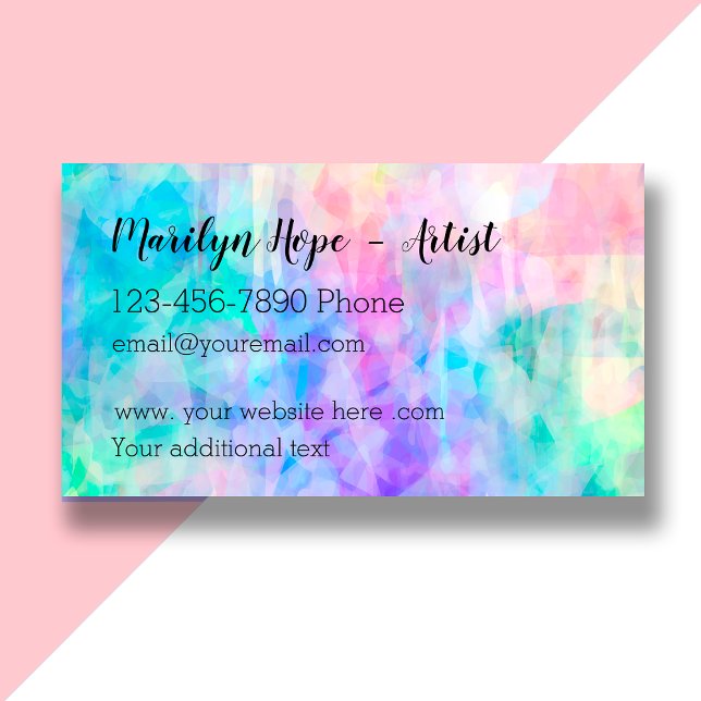 Modern Abstract Artist Business Card (Creator Uploaded)