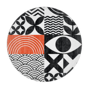 Modern Abstract: Artistic Design Canvas. Cutting Board