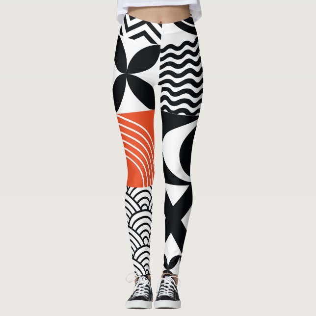 Modern Abstract: Artistic Design Canvas. Leggings (Front)