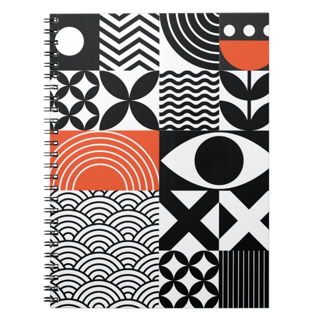 Modern Abstract: Artistic Design Canvas. Notebook (Front)