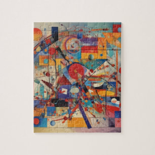 Modern Abstract Artwork Jigsaw Puzzle