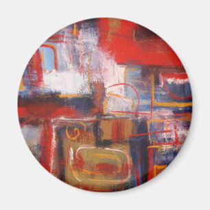 Modern Abstract Artwork Magnet