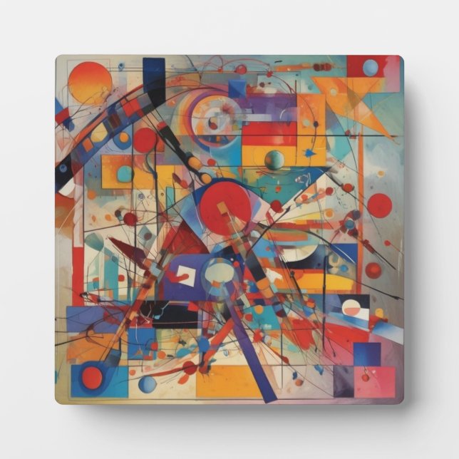 Modern Abstract Artwork Plaque (Front)