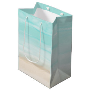 Modern Abstract Beach Medium Gift Bag