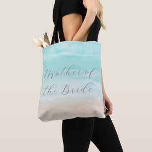 Modern Abstract Beach Mother of the Bride Tote Bag