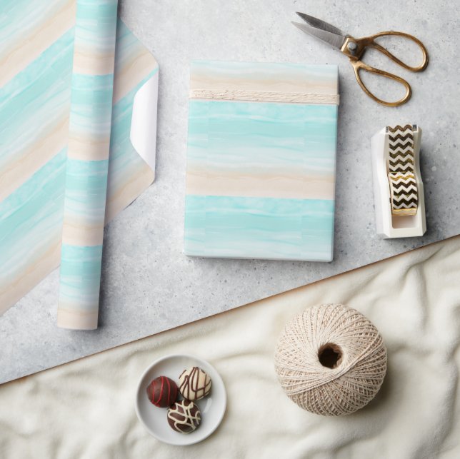 Modern Abstract Beach Wrapping Paper (Crafts)