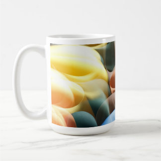 Modern Abstract Beer Stein with Luminous Curves