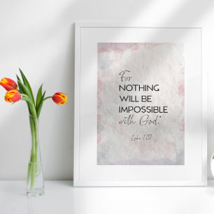 Modern Abstract Bible Verse Wall Poster