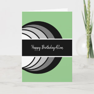 Modern Abstract Birthday Card