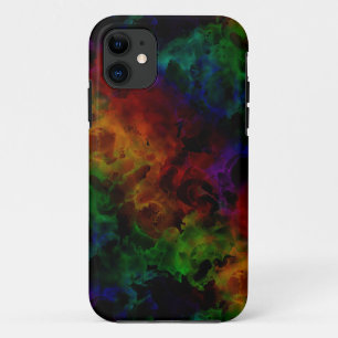 Modern Abstract Black Rainbow Case-Mate iPhone Case
