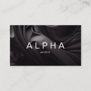 Modern Abstract Black Silk Fabric Background Business Card